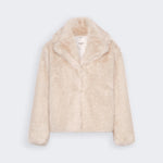 WEEKEND MAX MARA Inserimento - WKIOzioso Relaxed Fit Short Single-breasted Coat in Powder