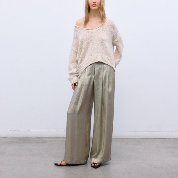 THE NEW SOCIETY Saffron Trousers in Gold