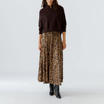 OUI Stand Up Collar Jumper in Ganache