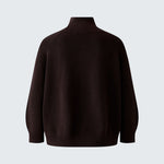 OUI Stand Up Collar Jumper in Ganache
