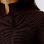 OUI Stand Up Collar Jumper in Ganache