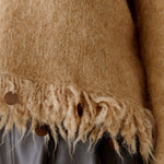 OUI Decorative Fringe Sequin Jumper in Beige Melange