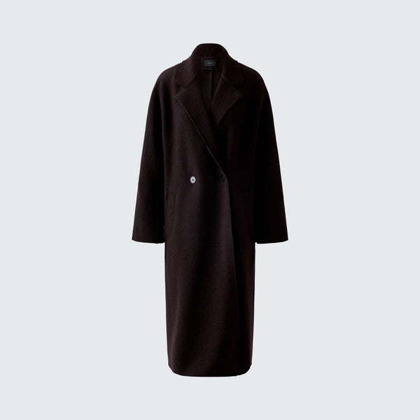 OUI Virgin Wool Coat in Ganache