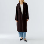 OUI Virgin Wool Coat in Ganache