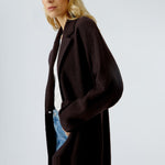 OUI Virgin Wool Coat in Ganache