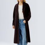 OUI Virgin Wool Coat in Ganache