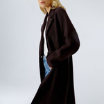 OUI Virgin Wool Coat in Ganache
