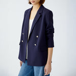 OUI 86768 Blazer in Dark Blue