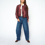 MOS MOSH MMCindy Draciel Barrel Leg Jeans in Indigo Blue
