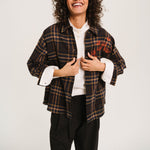SACRECOEUR Bayle Scottish Check Embroidered Shirt in Multi