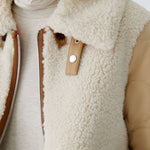 OUI Reversible Jacket in Stone Green