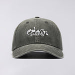 EDWIN Soft Washed 6 Panel Cap  in Black Stone Washed
