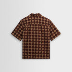 WAX LONDON Didcot Short Sleeve Shirt in Rust/Multi