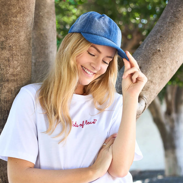 BLACK COLOUR BCBillie Denim Cap  in Blue Denim