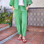 BLACK COLOUR BCAlly Balloon Pant  in Green