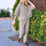 BLACK COLOUR BCAlly Loose Shirt in Creme