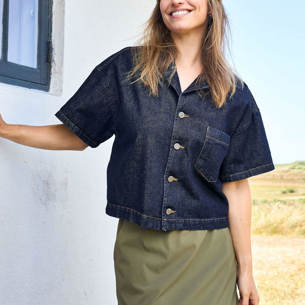 BLACK COLOUR BCDafne Denim Jacket in Dark Denim
