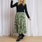 BLACK COLOUR Abbie Skirt in Camo
