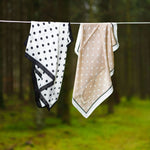BLACK COLOUR BCDANI mini scarves in Beige Dot
