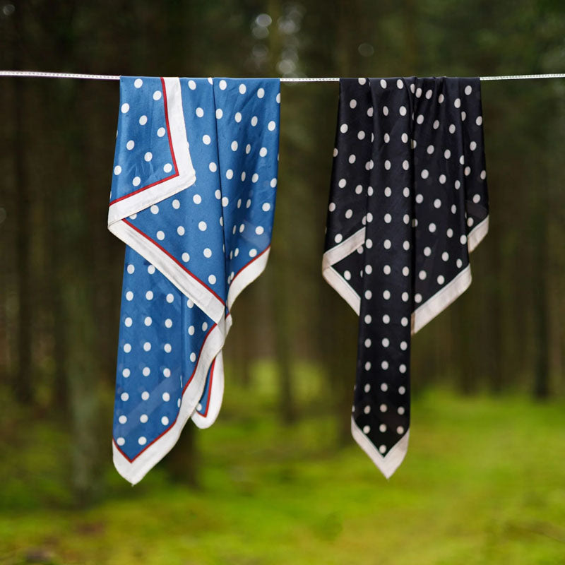 BLACK COLOUR BCDANI mini scarves in Blue Dot