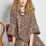 BLACK COLOUR BCZoe Leopard Print Oversize Loose Shirt in Leopard