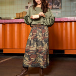 BLACK COLOUR BCMabel Blouse in Army