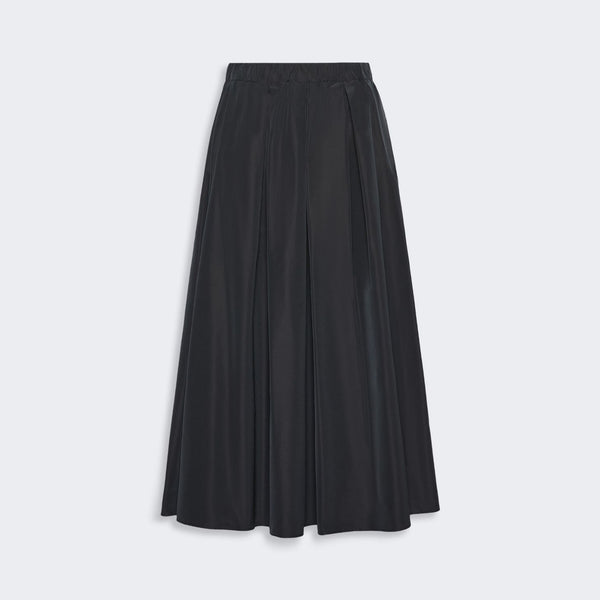 WEEKEND MAX MARA Inserimento - WKIEfebo Cotton-blend Taffeta Flared Skirt in Black