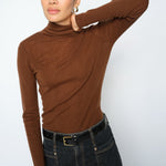MOS MOSH MMBouch Rollneck Wool Jumper in Downtown Brown
