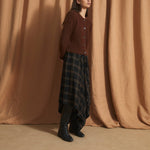 SOPHIE + LUCIE Panuelo Berlin Check Skirt in Brown