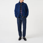 UNIVERSAL WORKS Lancaster Boucle Fleece Jacket in Blue