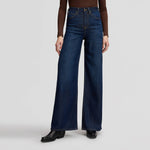 LEE Stella High Rise Wide Leg Jeans in Dark Navy