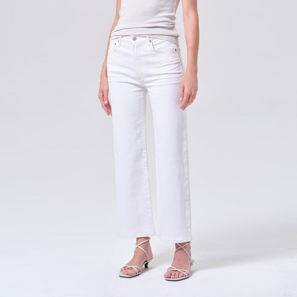 AGOLDE Harper Crop Jeans in White Wash