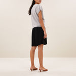 BY-BAR Sil V Neck Jumper in Grey Melee