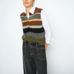 MOS MOSH MMEsti Stripe Wool Vest in Rosin