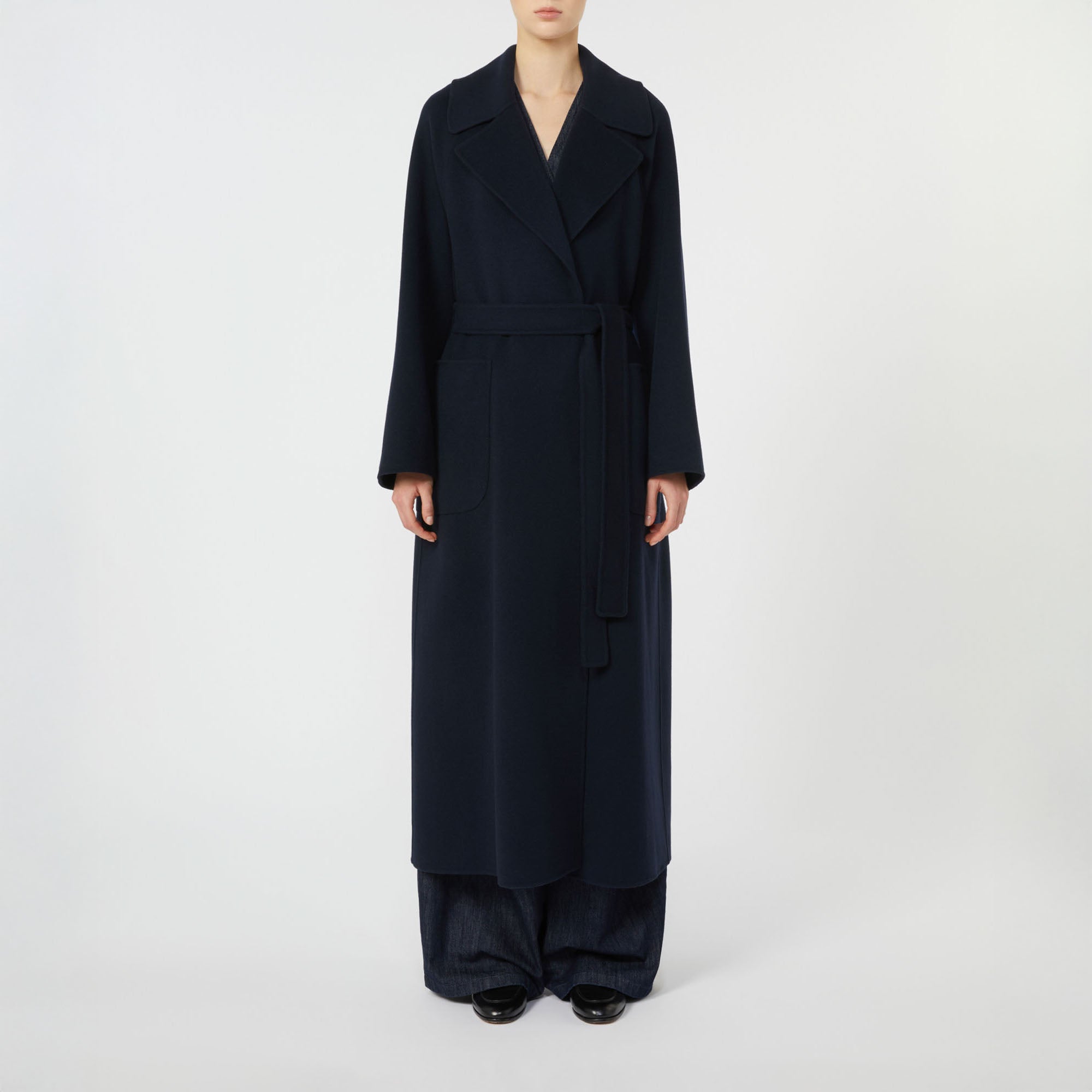 コート S MAX MARA DORIS WOOL ROBE COAT Wool robe coat, midnightblue | 