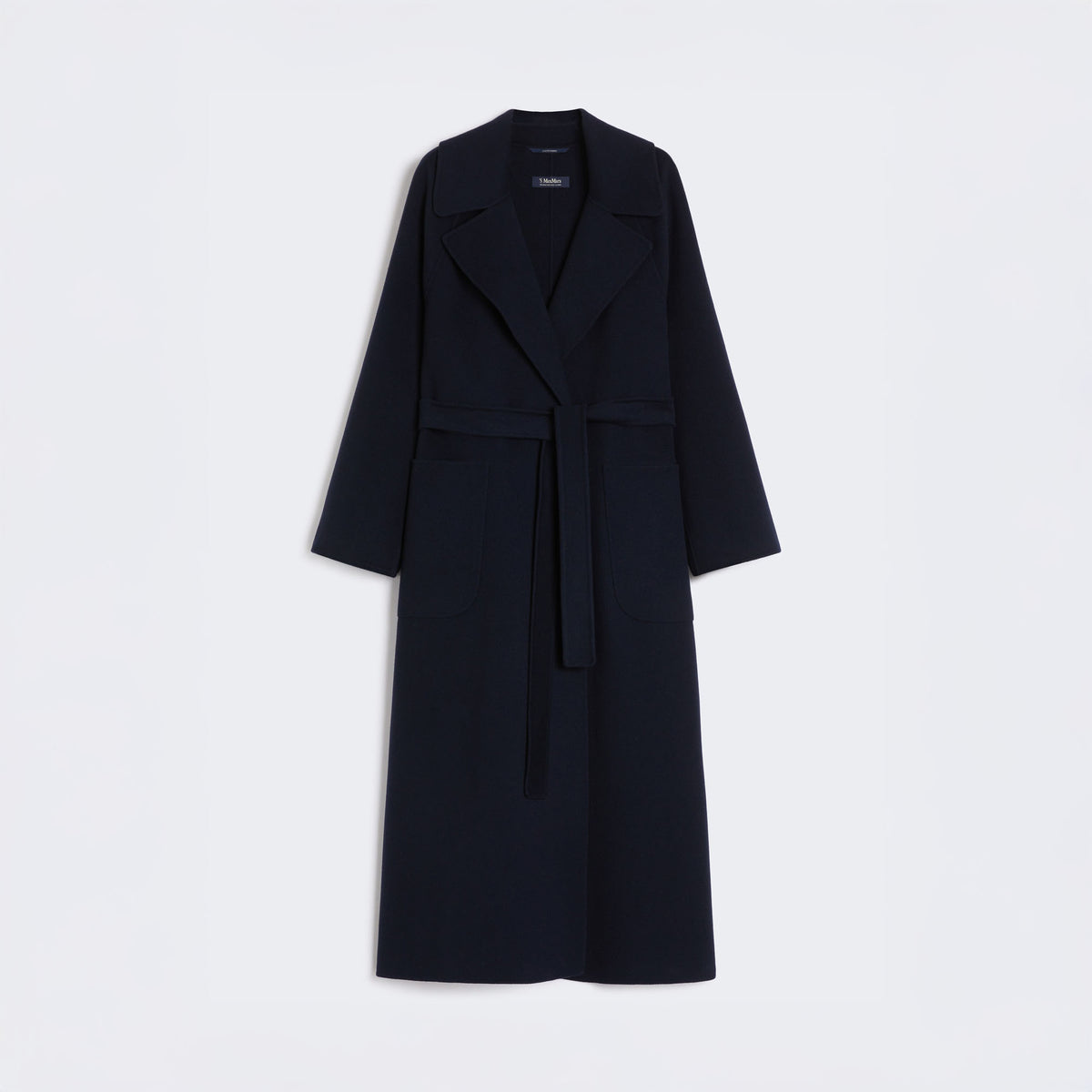 S MAX MARA Doris Wool Robe Coat in Midnight