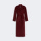 S MAX MARA Poldo Wool Broadcloth Robe Coat in Bordeaux