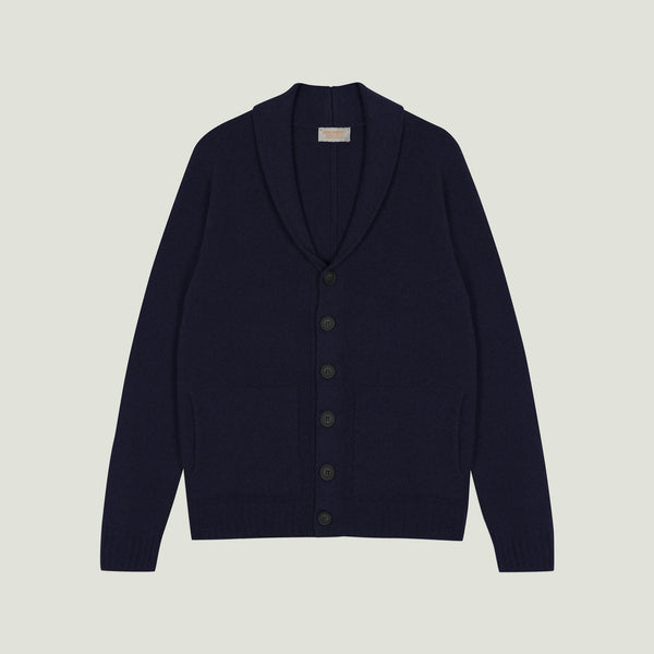 JOHN SMEDLEY Rockford Eco Cashmere Jacket in Midnight