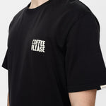 ANERKJENDT Akvillads Coffee Please T Shirt in Caviar