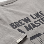 ANERKJENDT Akvillads Brew Like A Master T Shirt in Grey Flannel