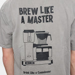 ANERKJENDT Akvillads Brew Like A Master T Shirt in Grey Flannel