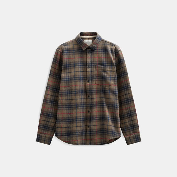 ANERKJENDT Akleif Flannel Check Long Sleeve Shirt in Delicioso
