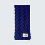 OUI Cable Knit Scarf in Royal Blue