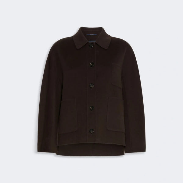 S MAX MARA SMMCloe Short Single-Breasted Jacket in Brown