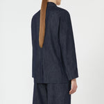 S MAX MARA Sara Double-Breasted Denim Blazer in Ultramarine