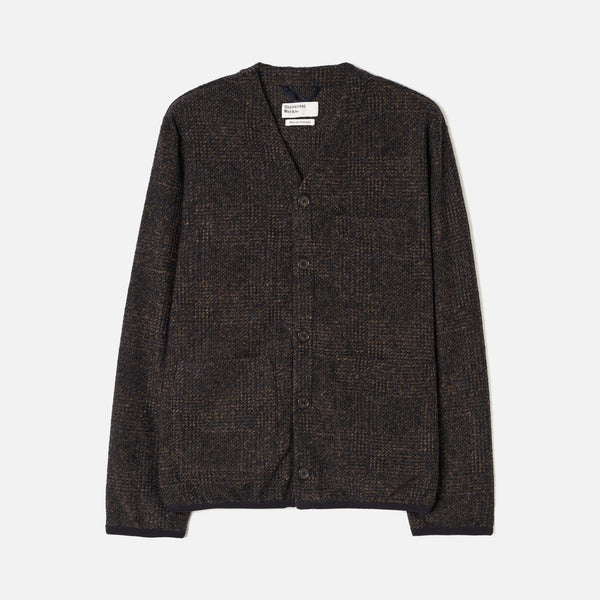 UNIVERSAL WORKS Deca Light Knit Cardigan in Navy