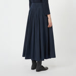 S MAX MARA Jokey Pleated Taffeta Skirt in Ultramarine