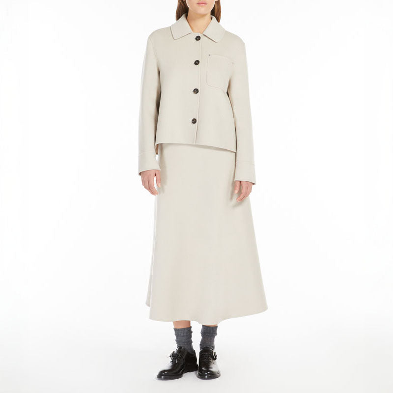 S MAX MARA Nevada Skirt in Ecru