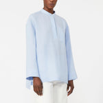 S MAX MARA SMMCantico Linen Shirt in Light Blue