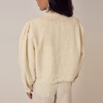 MAISON HOTEL Otelo Linen Jacket in Ivory Whisper